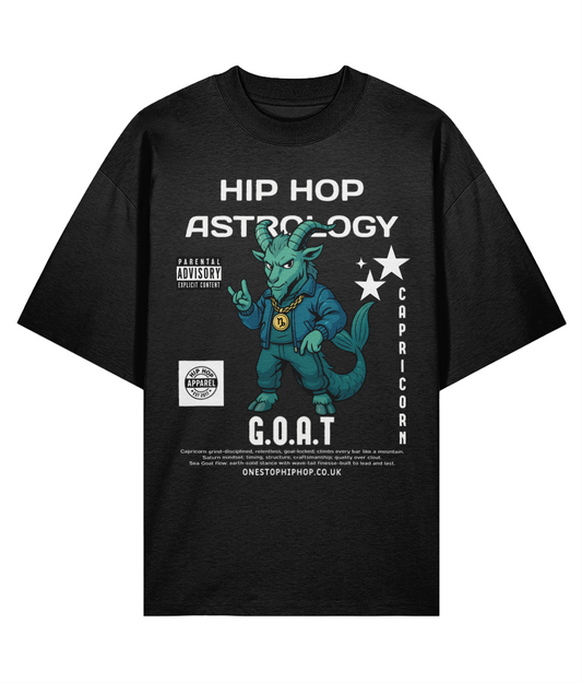 Hip Hop Astrology – Capricorn ‘Goat’ Oversized Tee