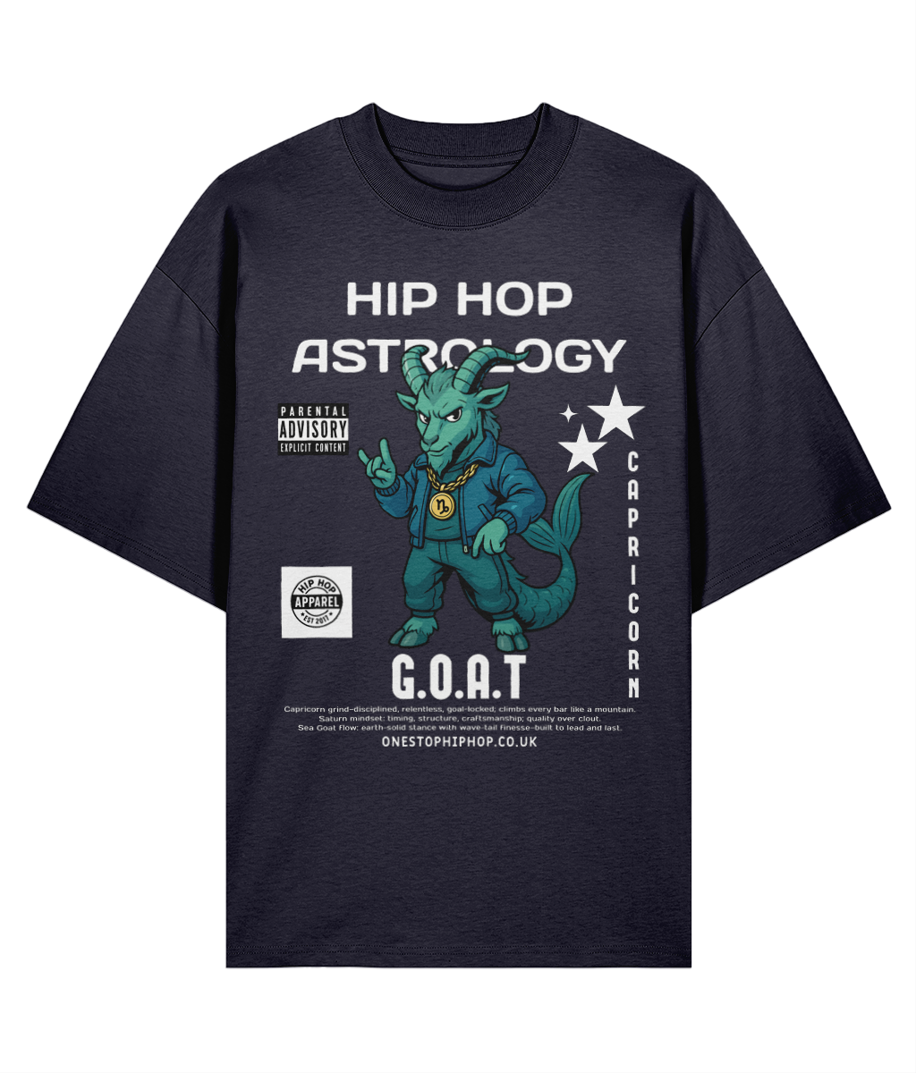 Hip Hop Astrology – Capricorn ‘Goat’ Oversized Tee