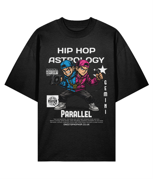 Hip Hop Astrology – Gemini Paralle Oversize Tee