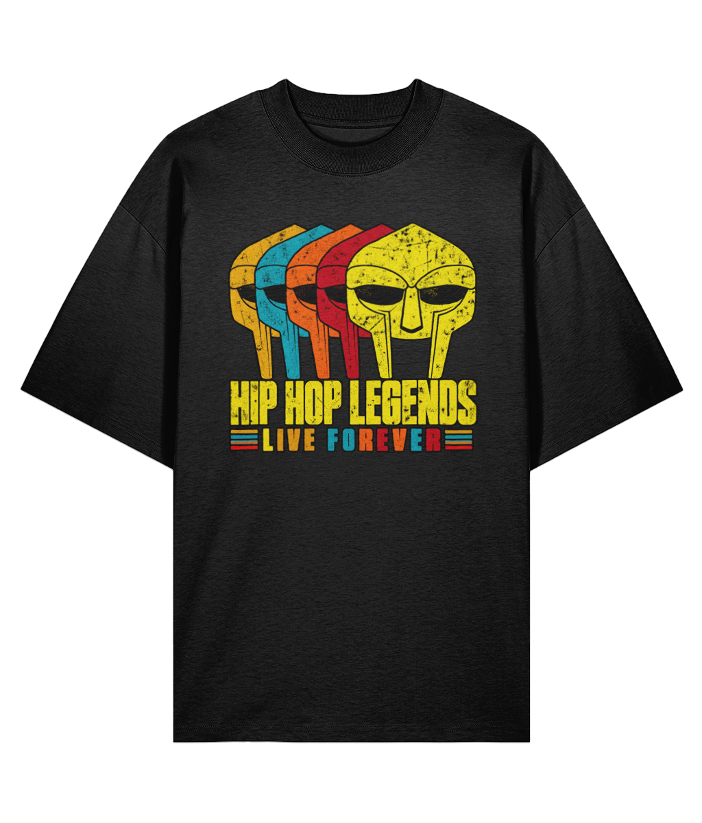 Hip Hop Legends Never Die - Organic Oversize Tee