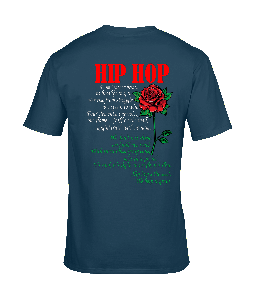 Hip Hop Poetry - T-Shirt (Back Print) - 4 Colors