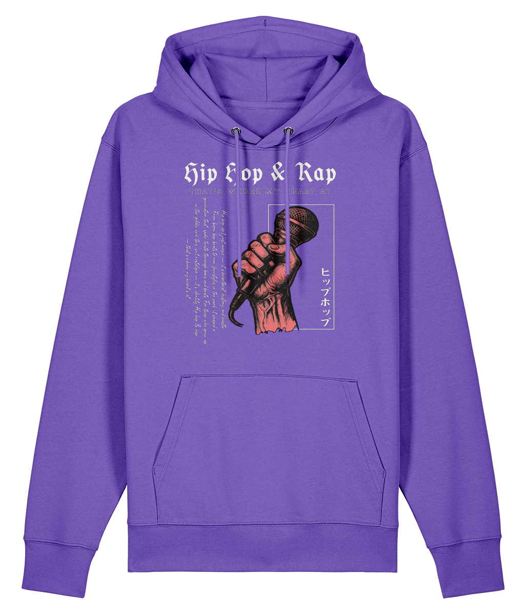 Hip Hop & Rap That's Where My Hearts At -  - Organic Heavyweight Hoodie