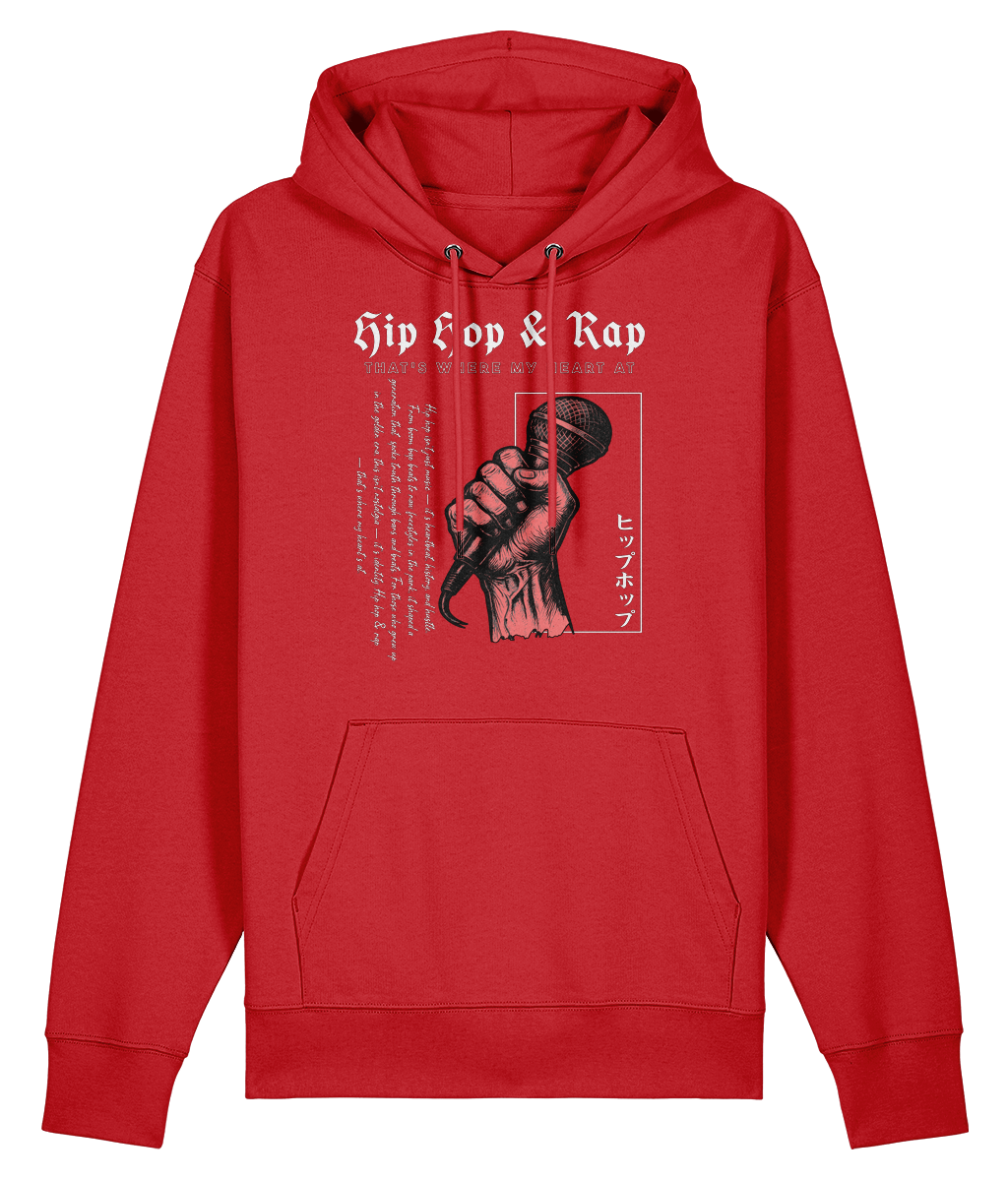 Hip Hop & Rap That's Where My Hearts At -  - Organic Heavyweight Hoodie