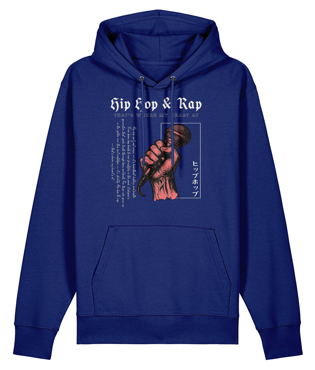 Hip Hop & Rap That's Where My Hearts At -  - Organic Heavyweight Hoodie