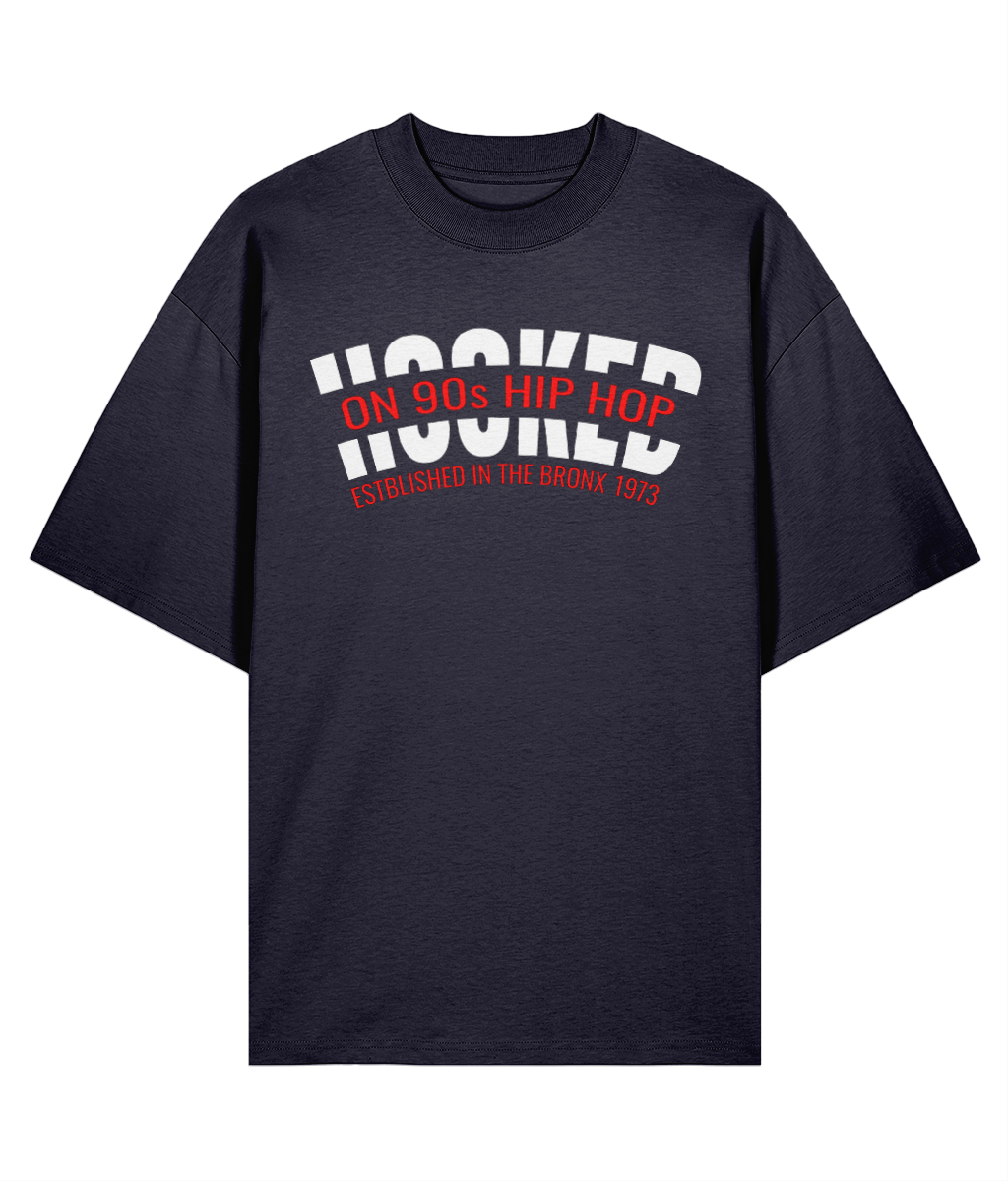 Hooked On 90s Hip Hop - Oversized Organic Tee