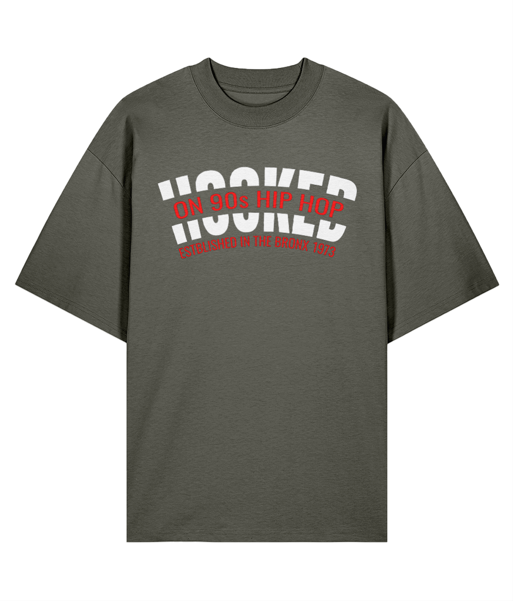 Hooked On 90s Hip Hop - Oversized Organic Tee