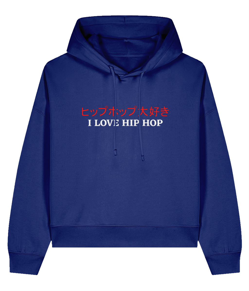 I Love Hip Hop (Japanese Version) - Ladies Organic Hoddie