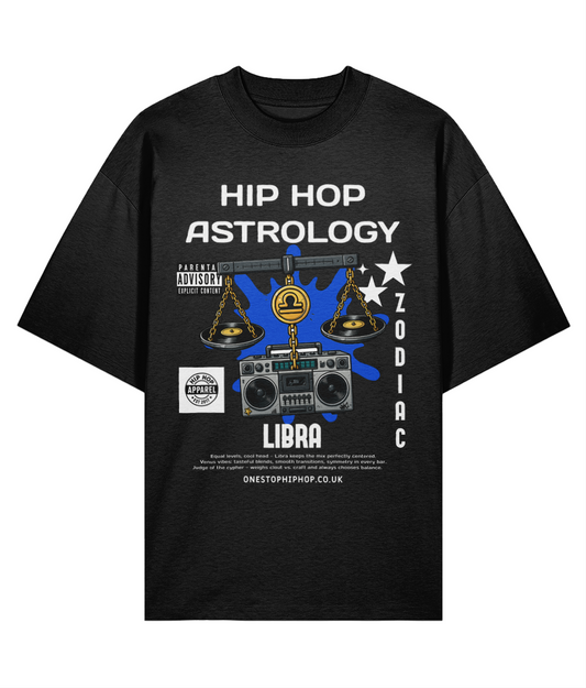Hip Hop Astrology – Libra Zodiac Oversize Tee