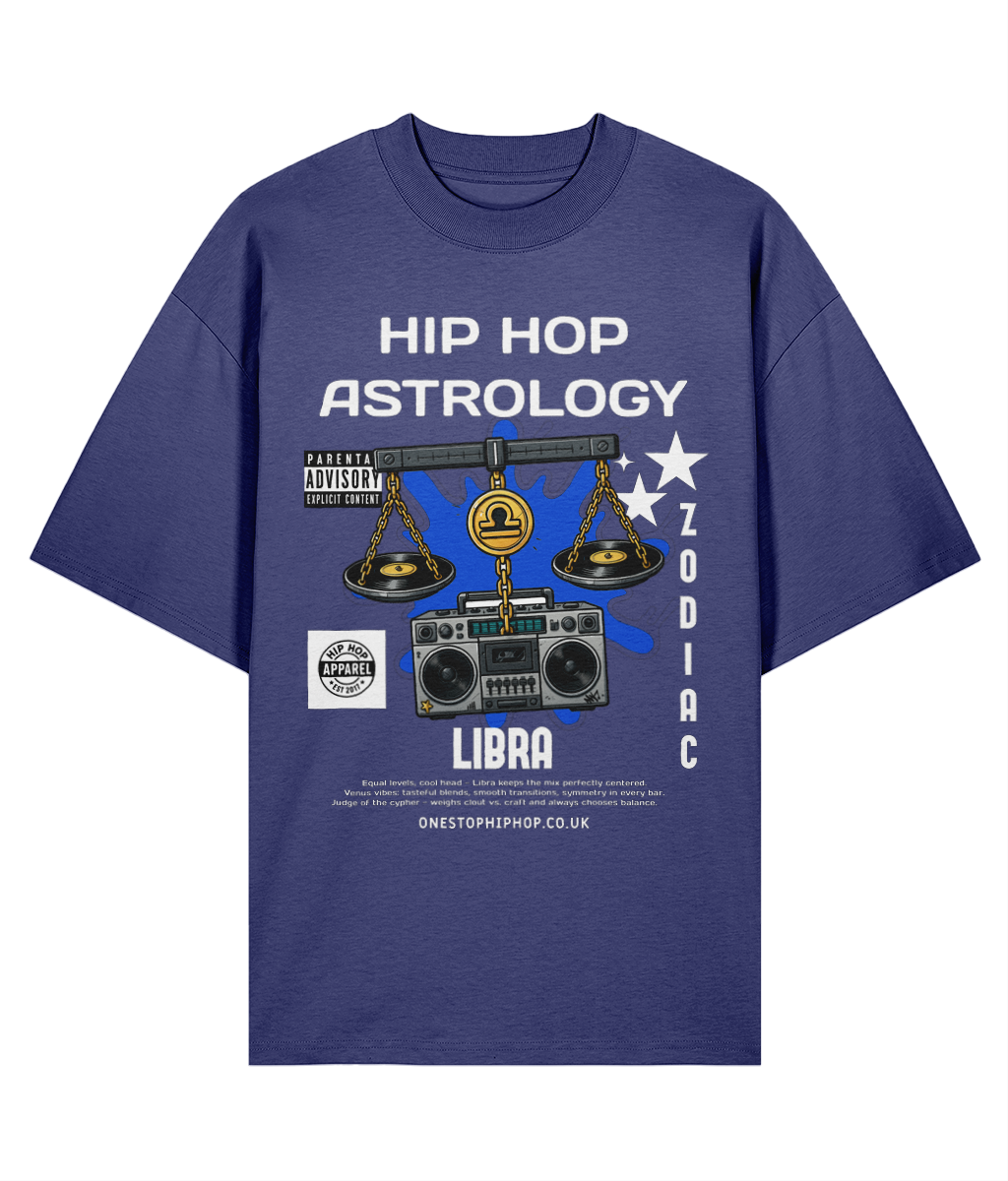 Hip Hop Astrology – Libra Zodiac Oversize Tee