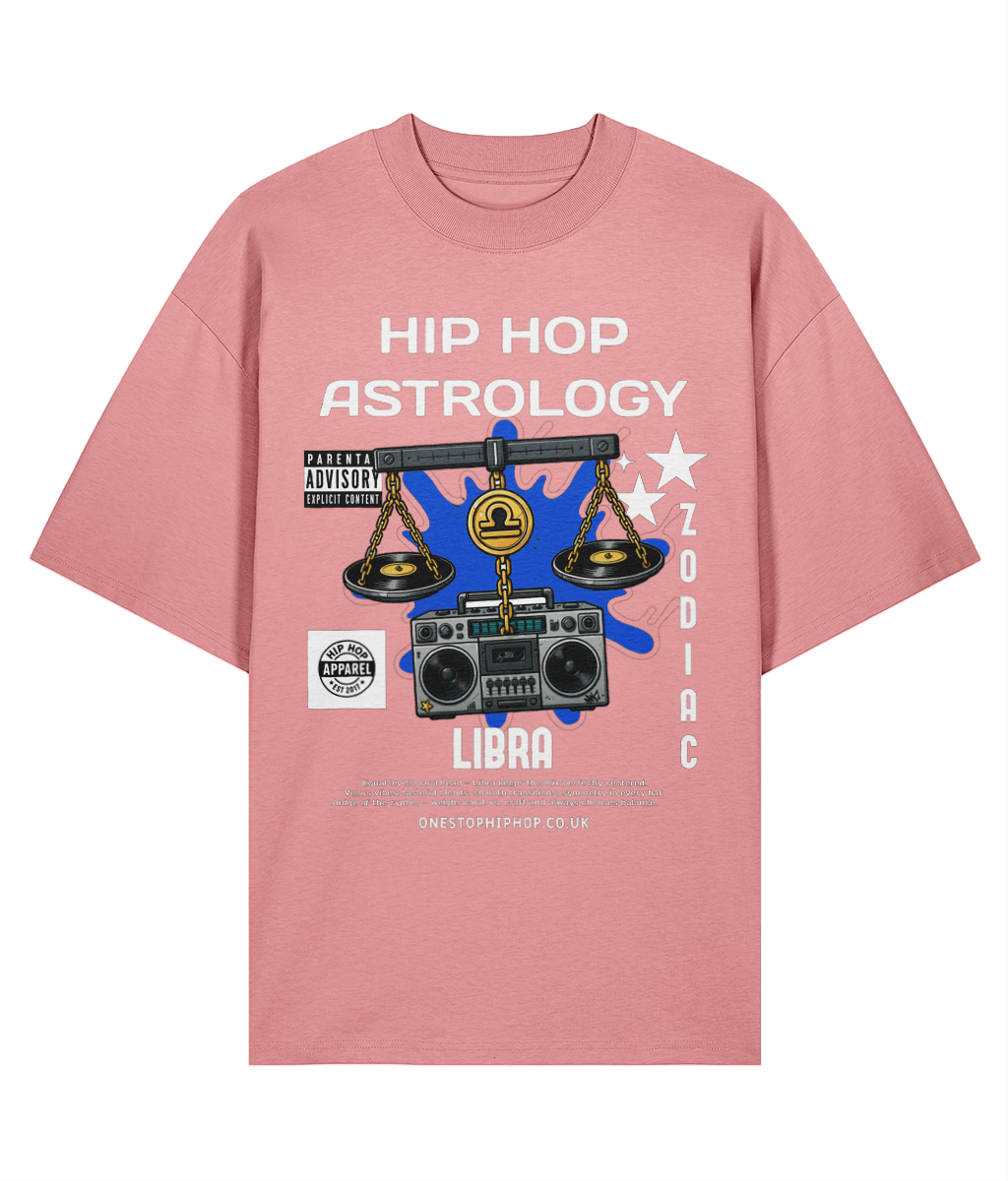 Hip Hop Astrology – Libra Zodiac Oversize Tee
