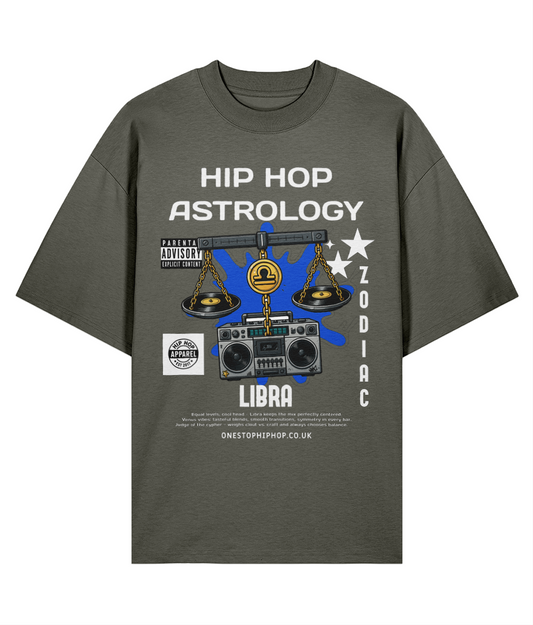Hip Hop Astrology – Libra Zodiac Oversize Tee