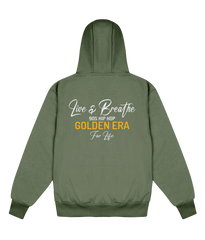 Live & Brethe 90s Hip Hop - Delux Heavyweight Hoodie