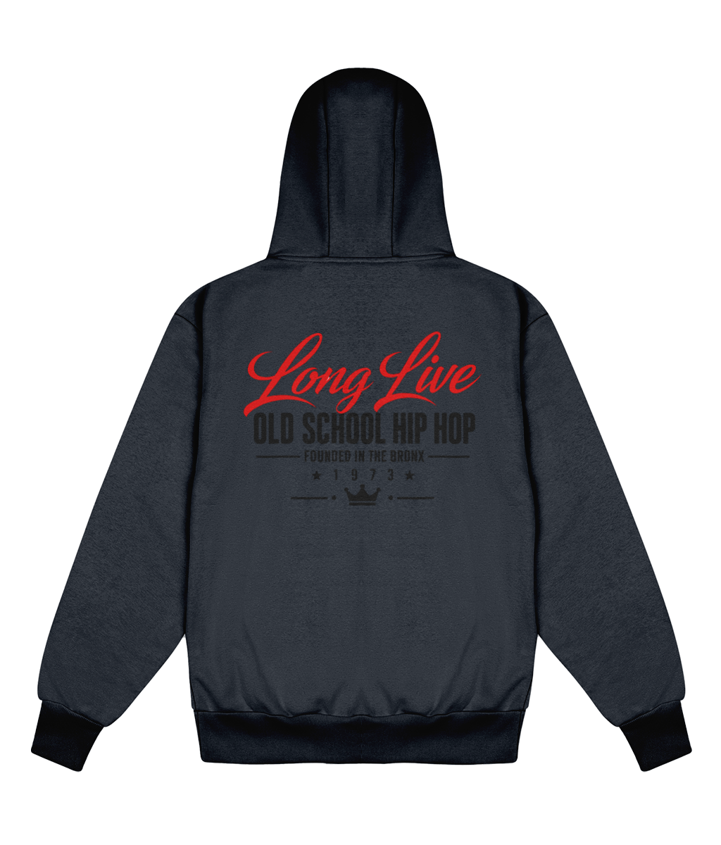 Long Live Old School Hip Hop - Delux Heavyweight Hoodie
