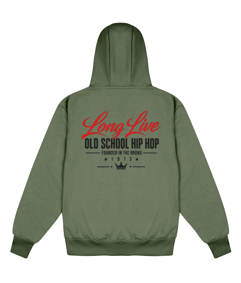 Long Live Old School Hip Hop - Delux Heavyweight Hoodie