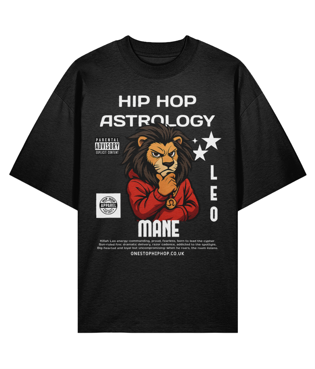 Hip Hop Astrology – Leo Mane Oversize Tee