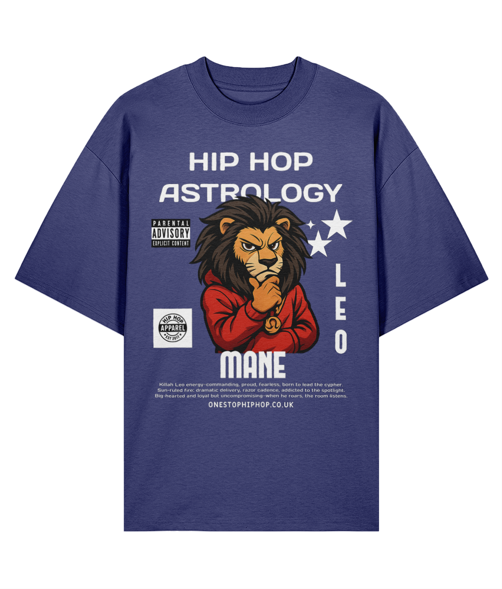 Hip Hop Astrology – Leo Mane Oversize Tee
