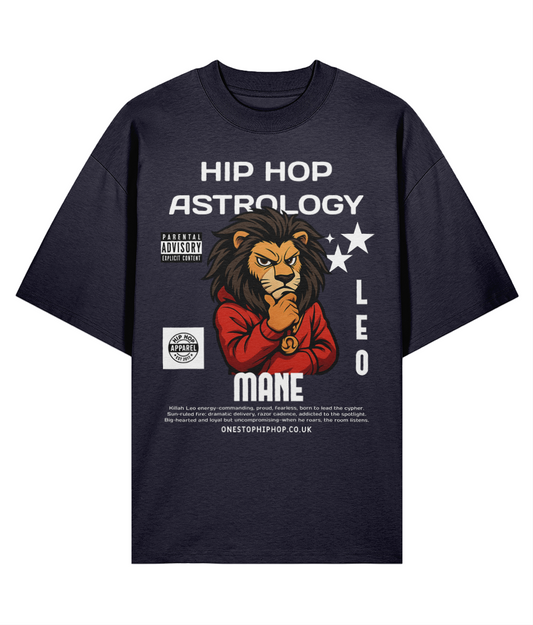Hip Hop Astrology – Leo Mane Oversize Tee