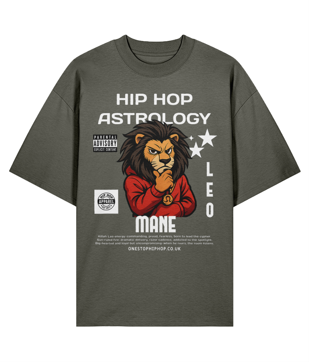 Hip Hop Astrology – Leo Mane Oversize Tee
