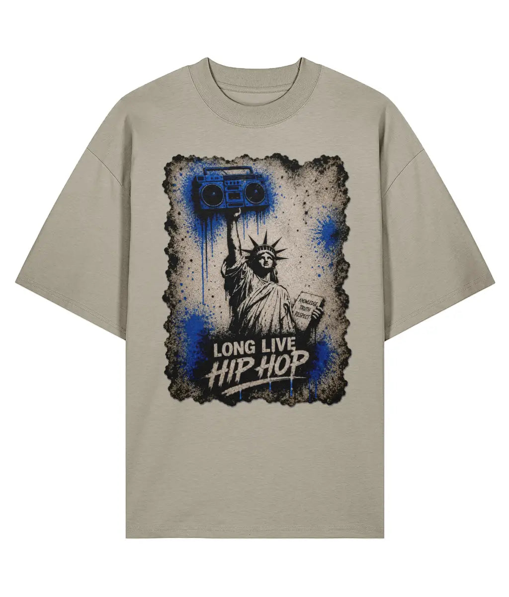 Long Live Hip Hop - Oversize Organic Tee