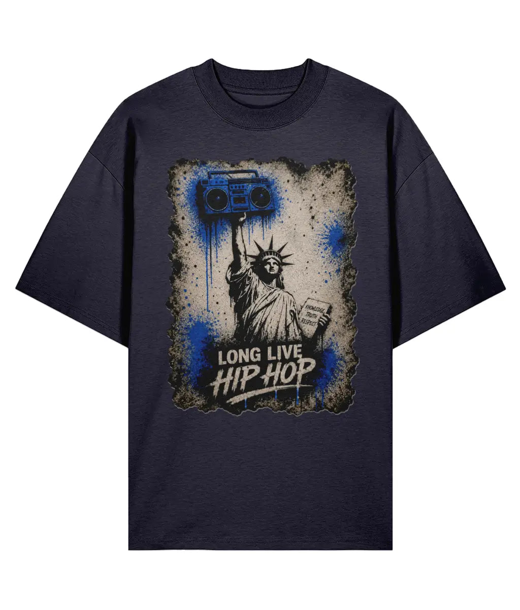 Long Live Hip Hop - Oversize Organic Tee