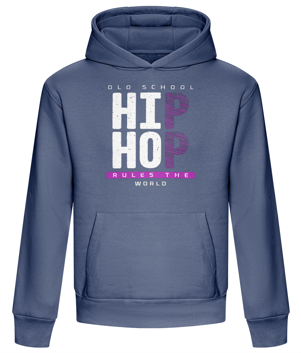 Old School Hip Hop Rules The World - Heavyweight Box Hoodie