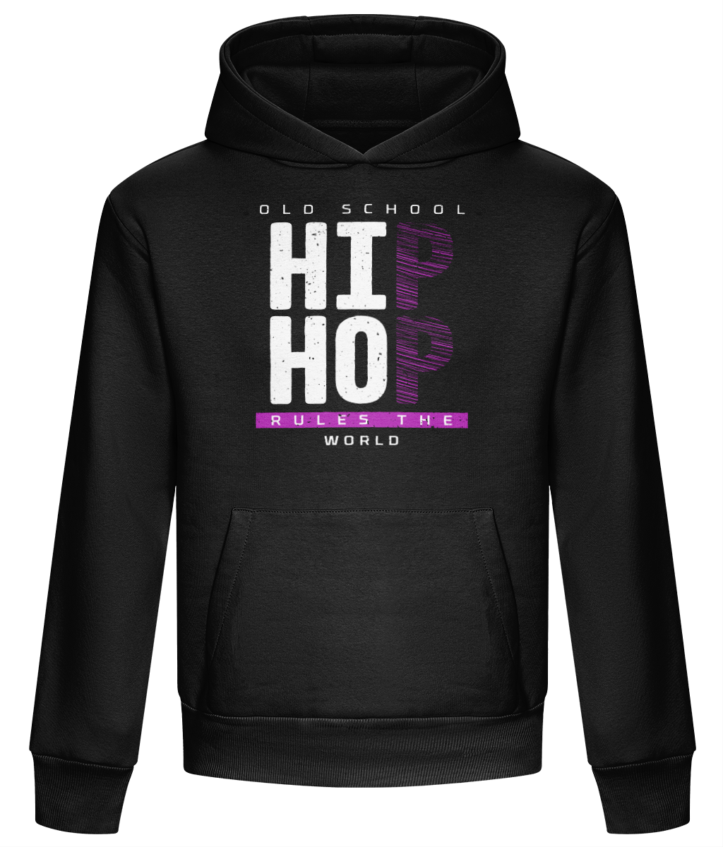 Old School Hip Hop Rules The World - Heavyweight Box Hoodie