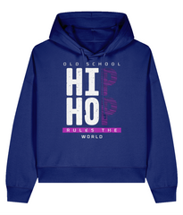 Old School Hip Hop Rules The World- Ladies Organic Hoddie