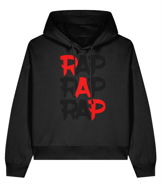 Rap Rap Rap- Ladies Organic Hoddie