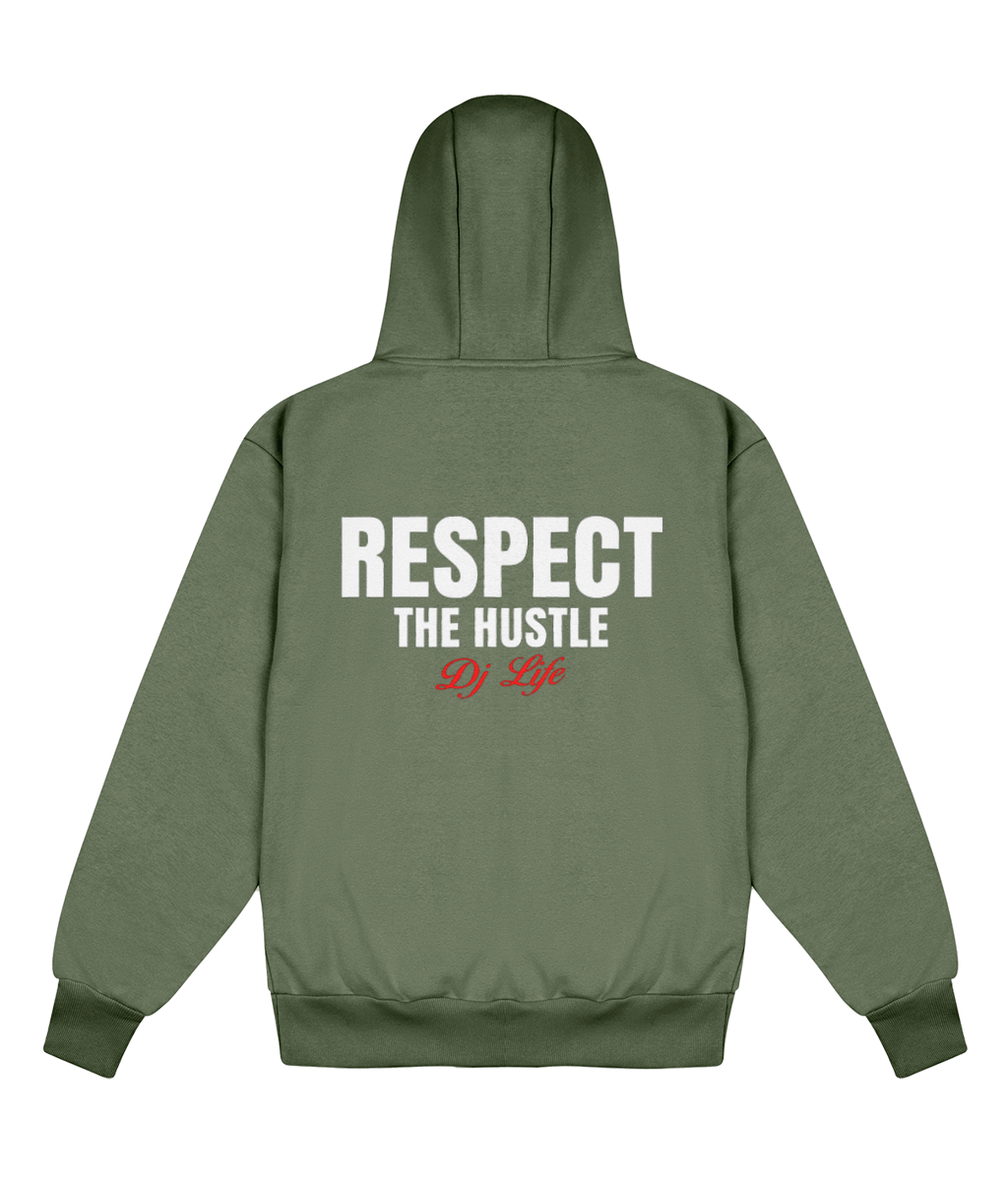 Respect The Hustle DJ Edition - Delux Hip Hop Hoodie (Heavyweight Edition)
