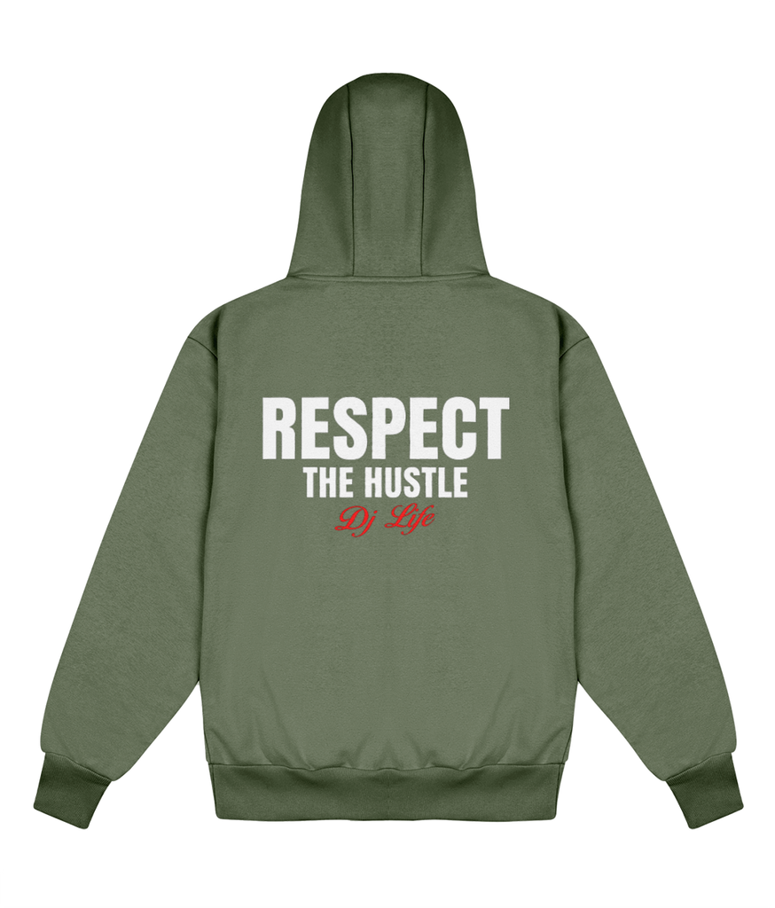 Respect The Hustle DJ Edition - Delux Hip Hop Hoodie (Heavyweight Edition)
