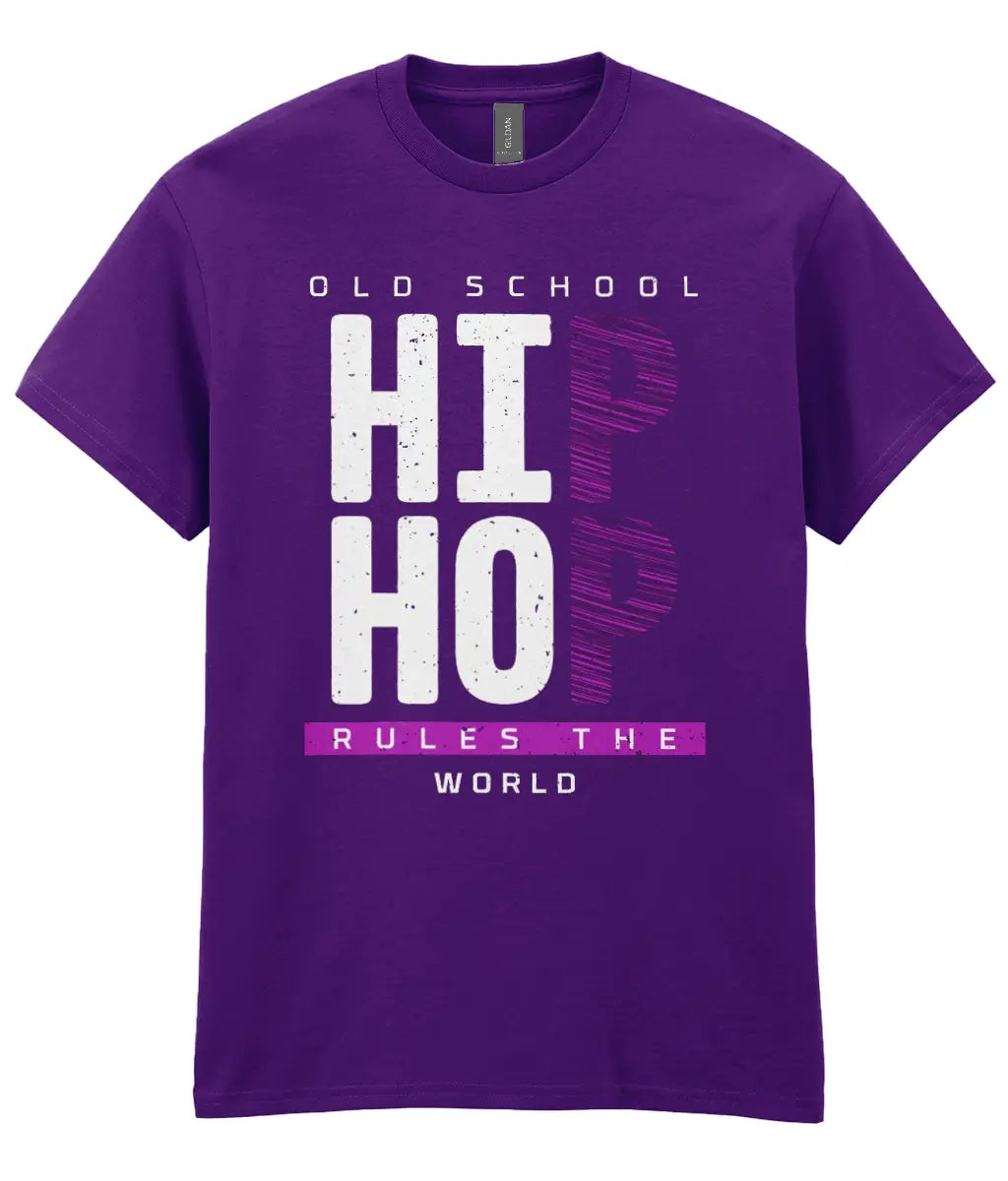 Old School Hip Hop Rules The World - T-Shirt - 5 Colours