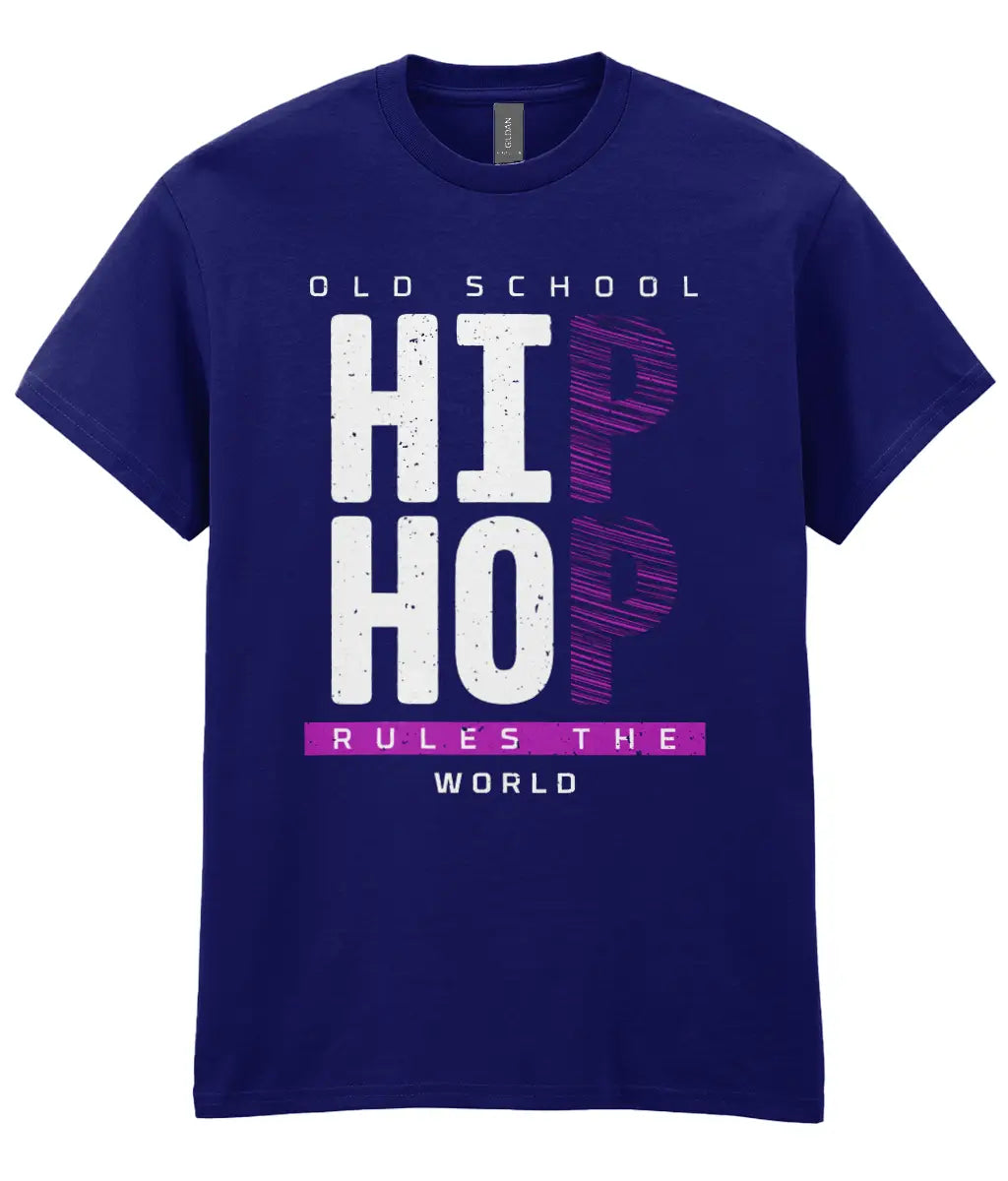 Old School Hip Hop Rules The World - T-Shirt - 5 Colours