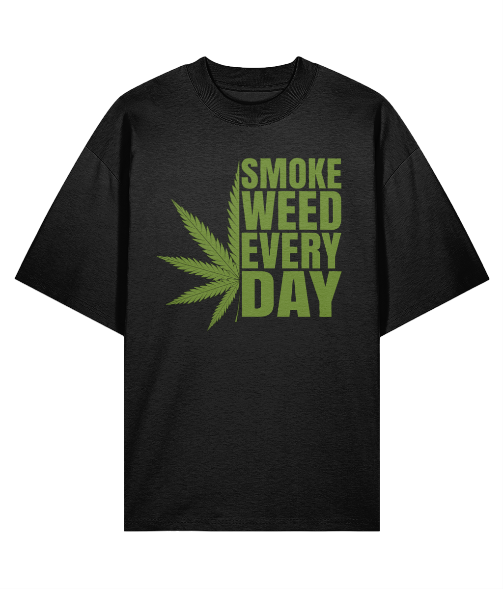 Smoke Weed Everyday - Oversized Organic Tee