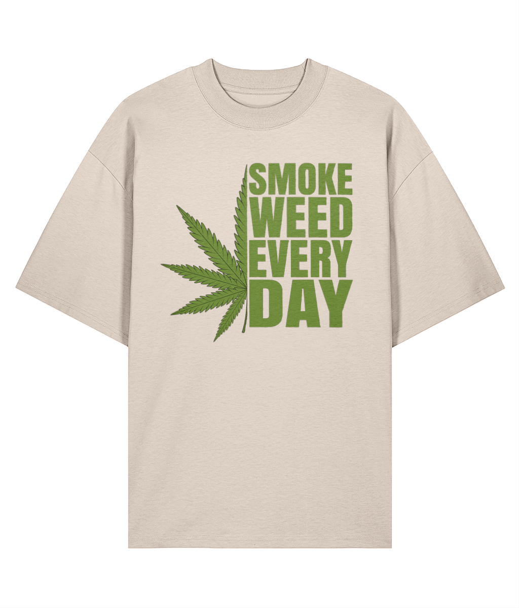 Smoke Weed Everyday - Oversized Organic Tee