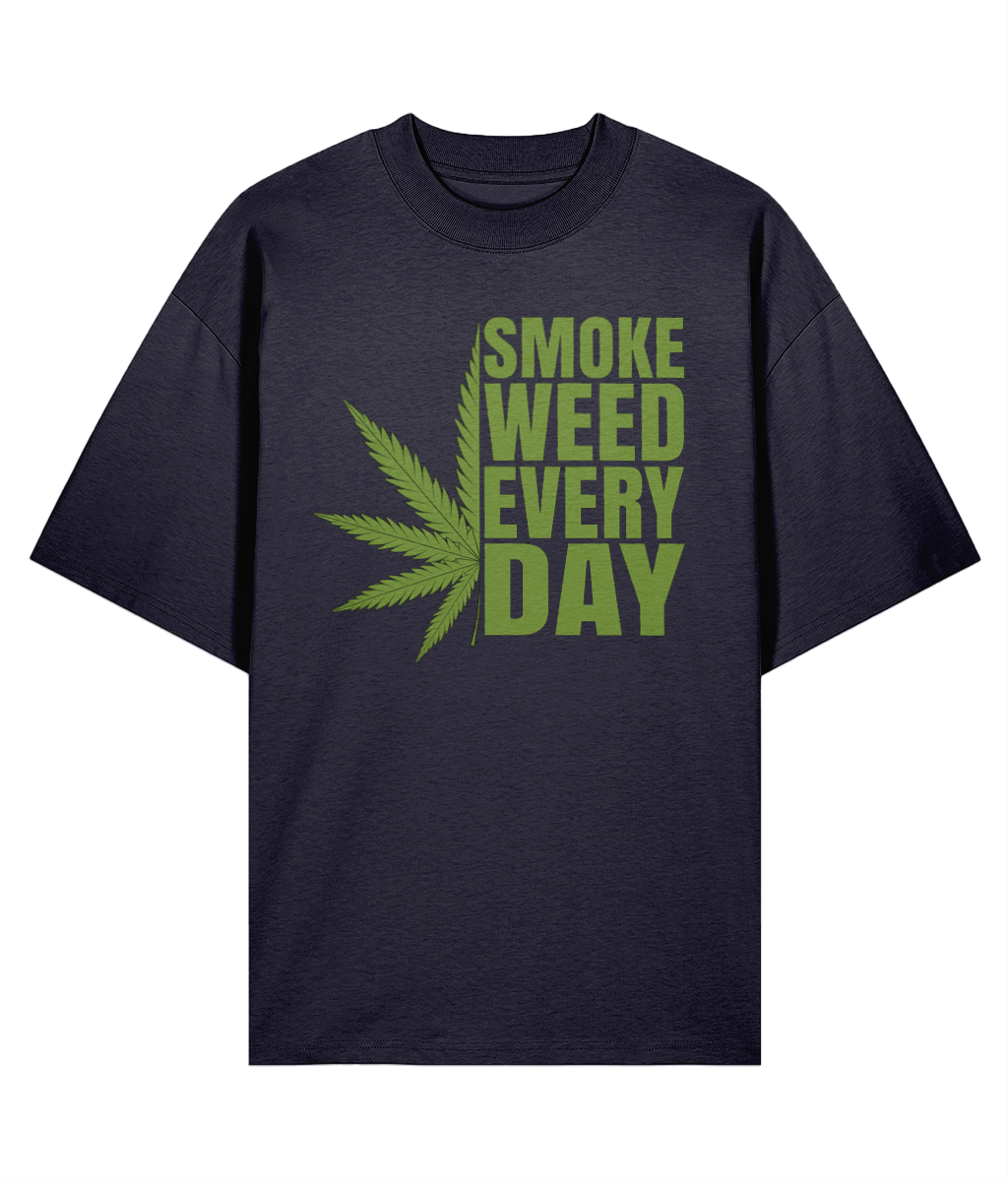 Smoke Weed Everyday - Oversized Organic Tee