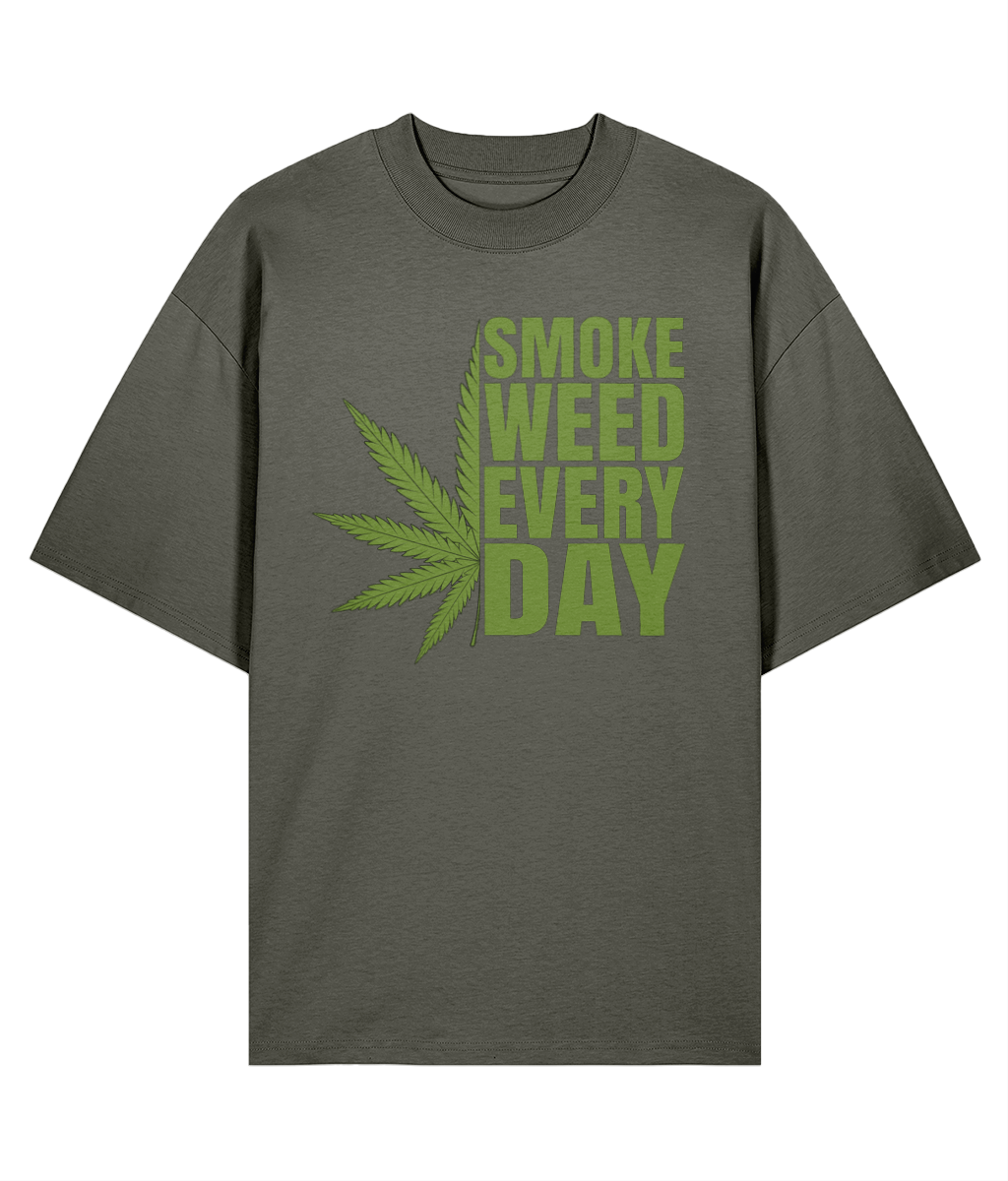 Smoke Weed Everyday - Oversized Organic Tee