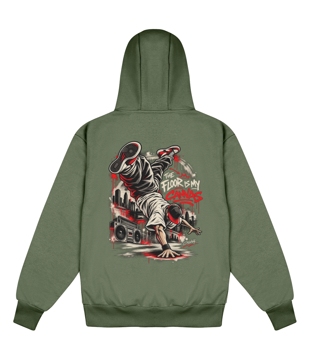 The Floor Is My Canvas - Delux Heavyweight Hoodie