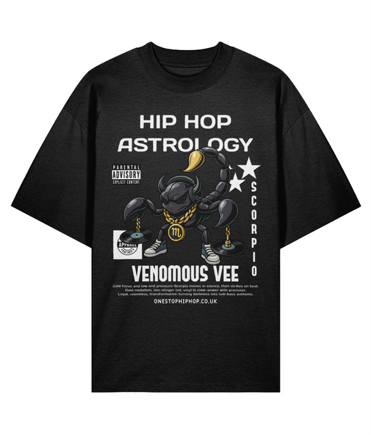 Hip Hop Astrology – Scorpio ‘Venomous Vee’ Oversized Tee