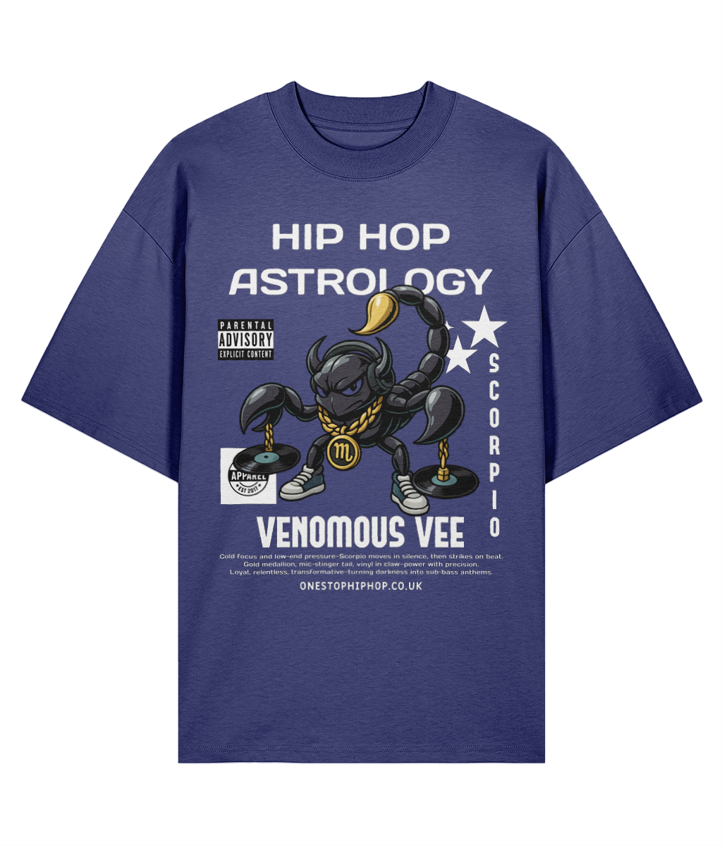 Hip Hop Astrology – Scorpio ‘Venomous Vee’ Oversized Tee