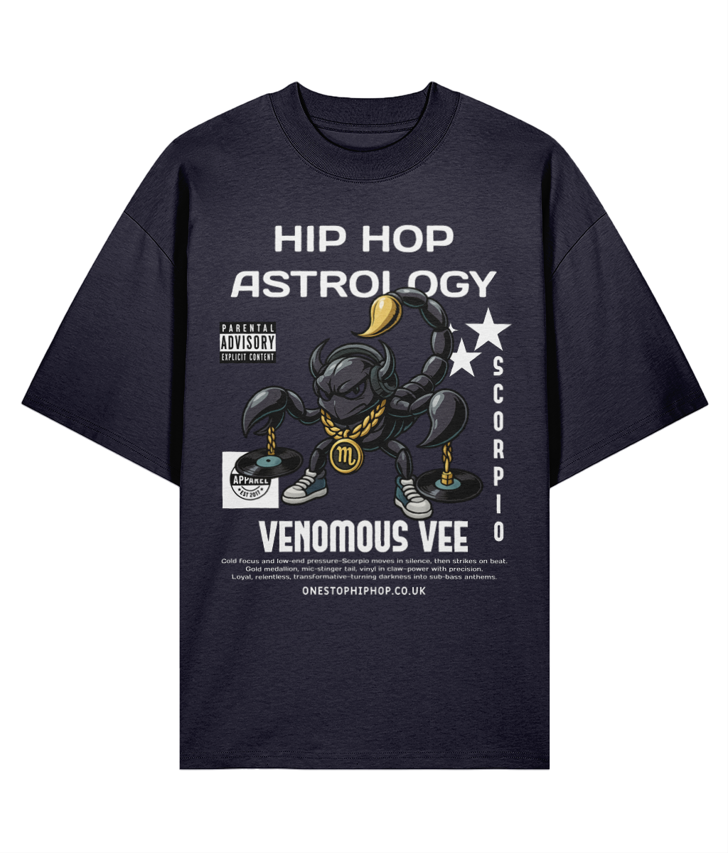 Hip Hop Astrology – Scorpio ‘Venomous Vee’ Oversized Tee