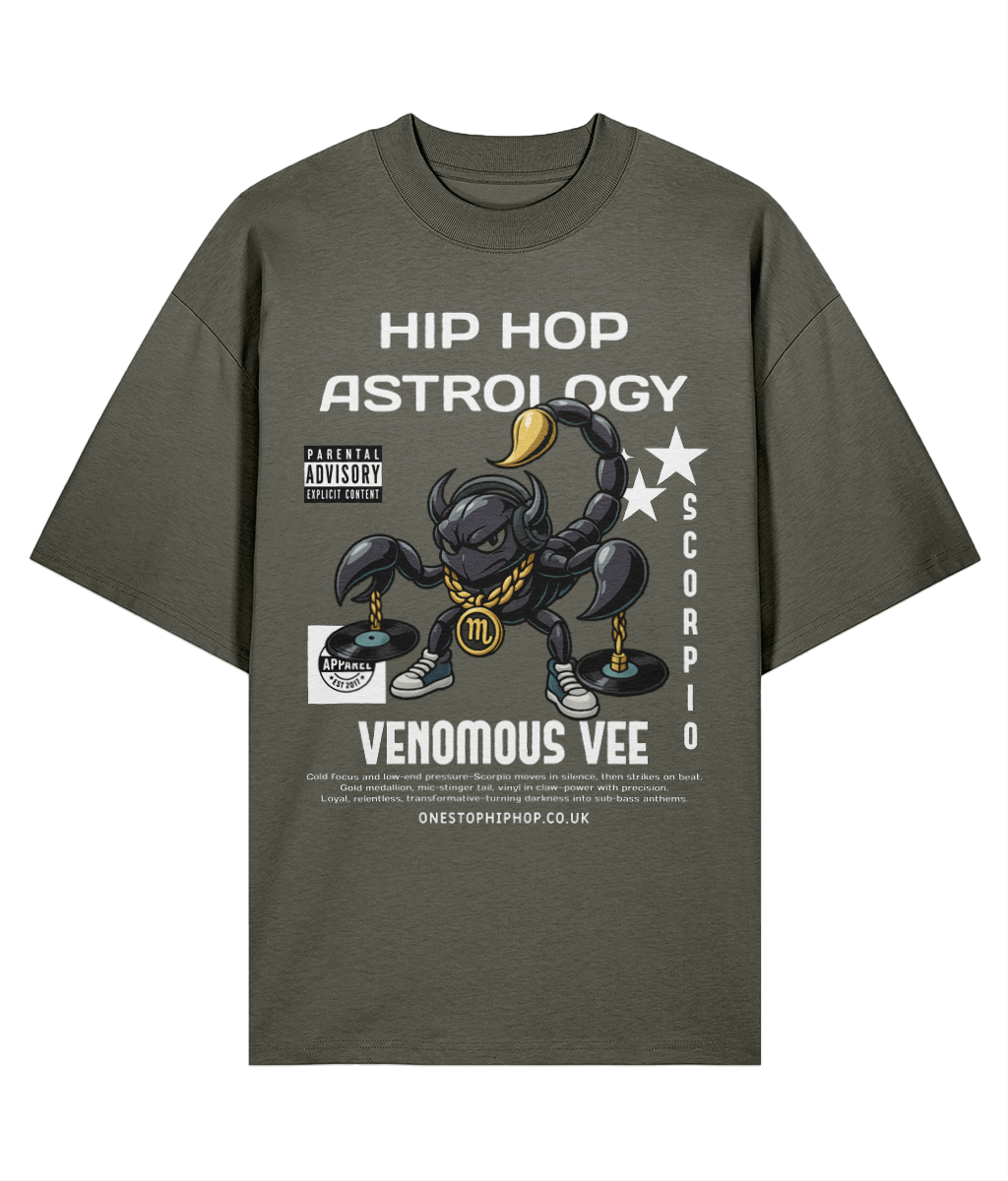 Hip Hop Astrology – Scorpio ‘Venomous Vee’ Oversized Tee