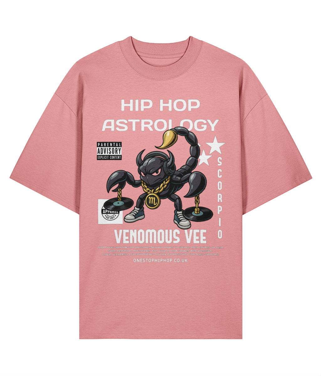 Hip Hop Astrology – Scorpio ‘Venomous Vee’ Oversized Tee
