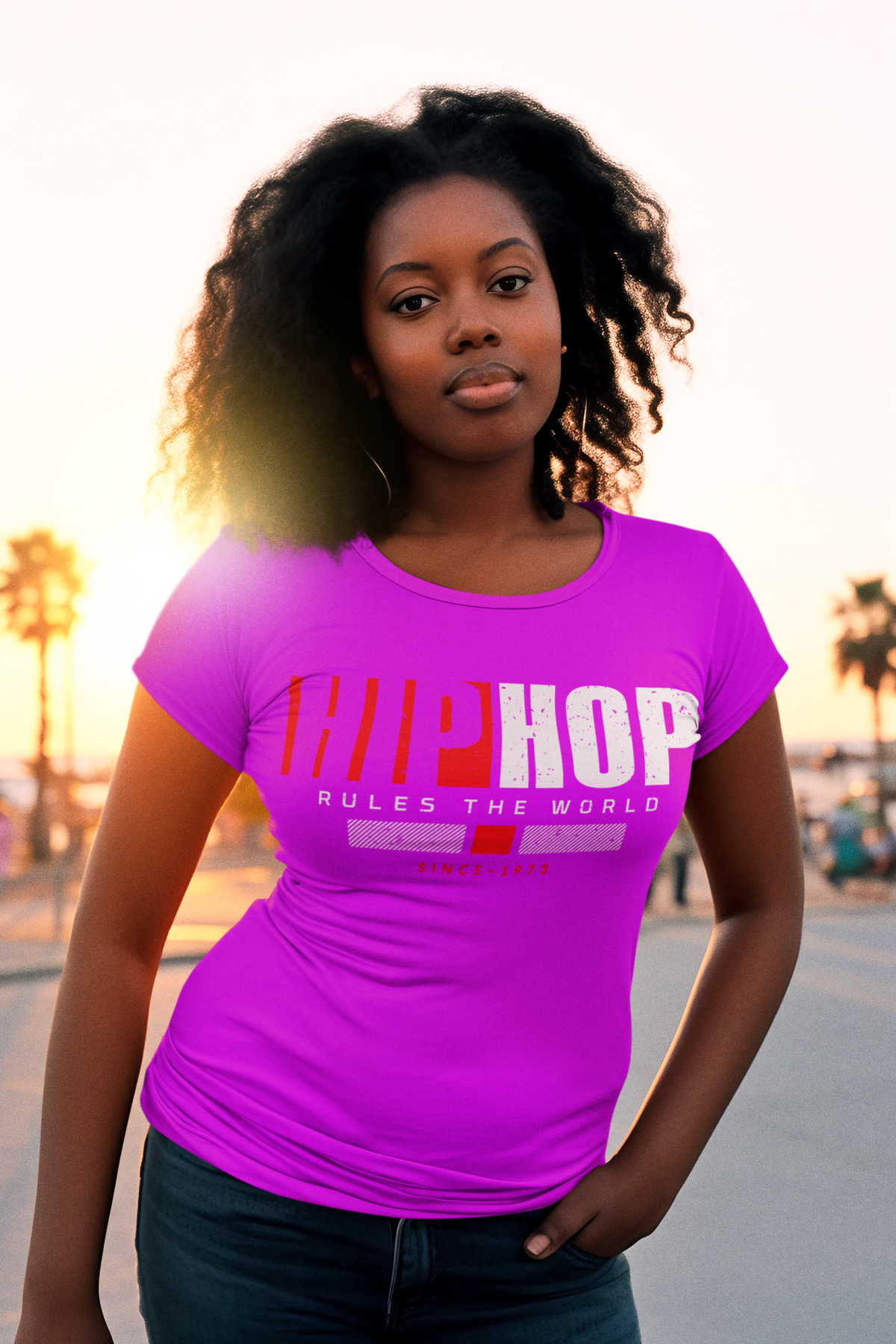 Hip Hop Rules The World - Bella T-Shirt - #LHH
