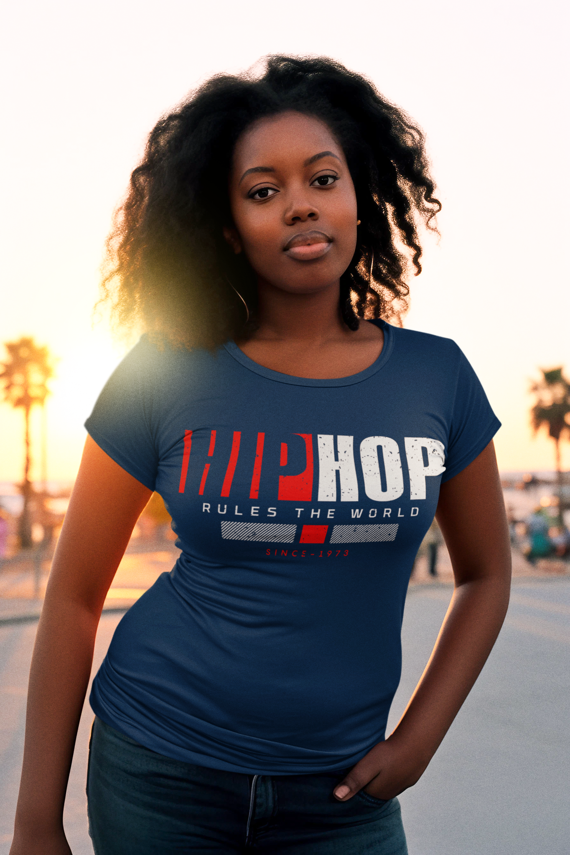 Hip Hop Rules The World - Bella T-Shirt - #LHH