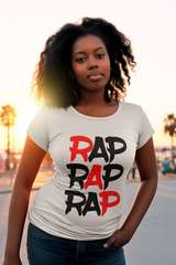 Rap Rap Rap - Ladies Stretch T-Shirt