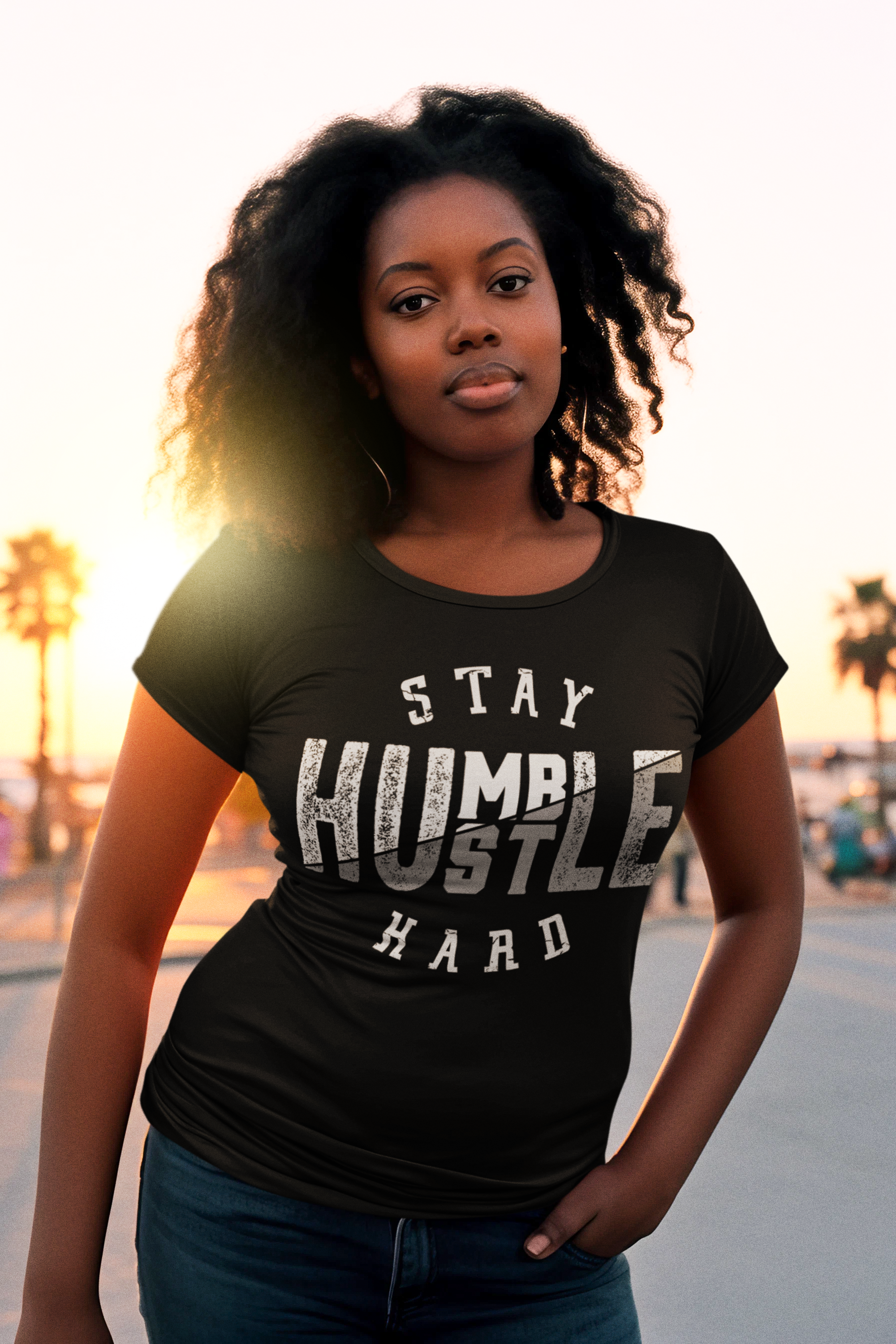 Stay Humble Hustle Hard - Bella T-Shirt - #LHH