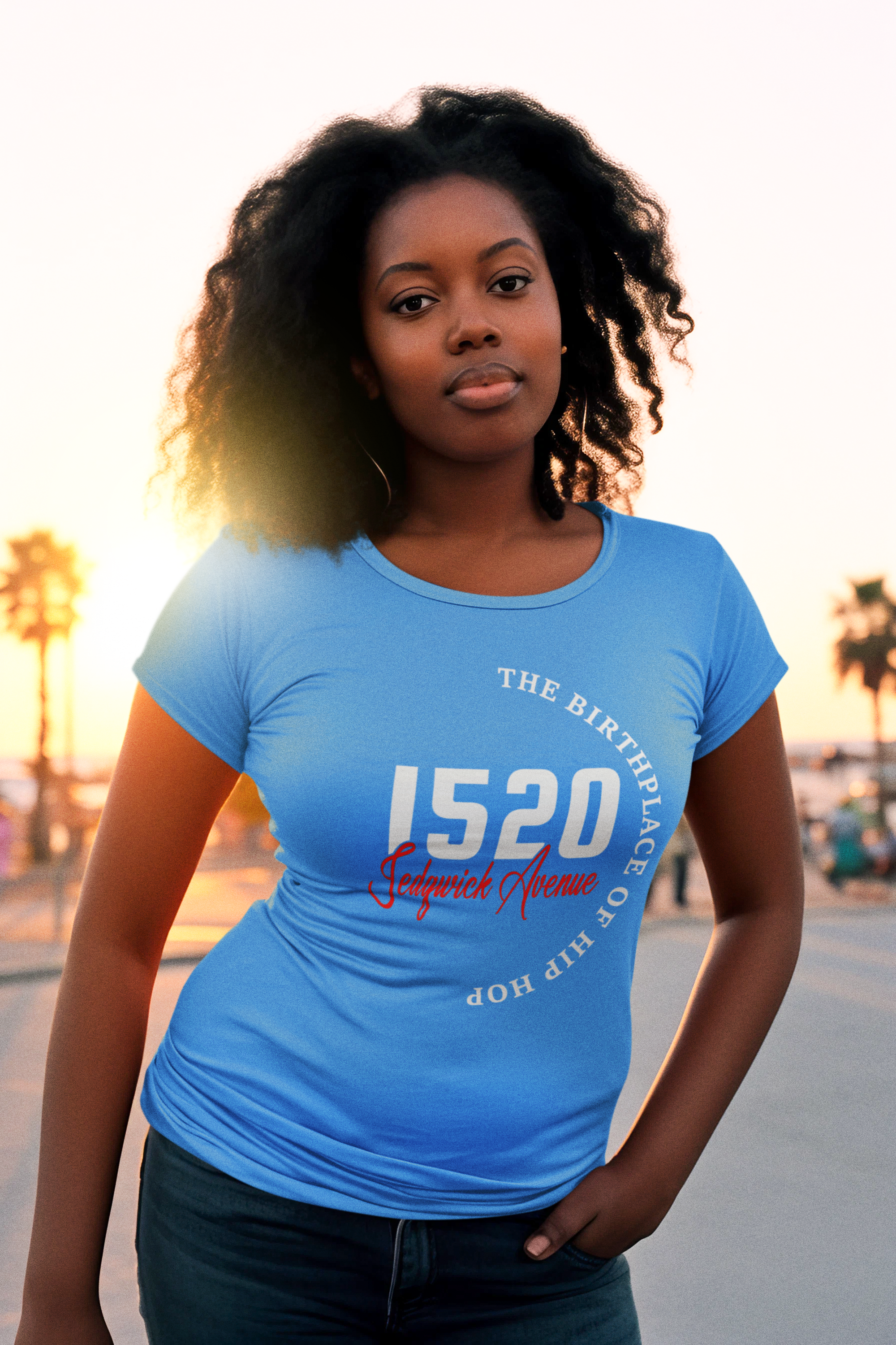 1520 Sedwick Ave - Ladies Stretch T-Shirt