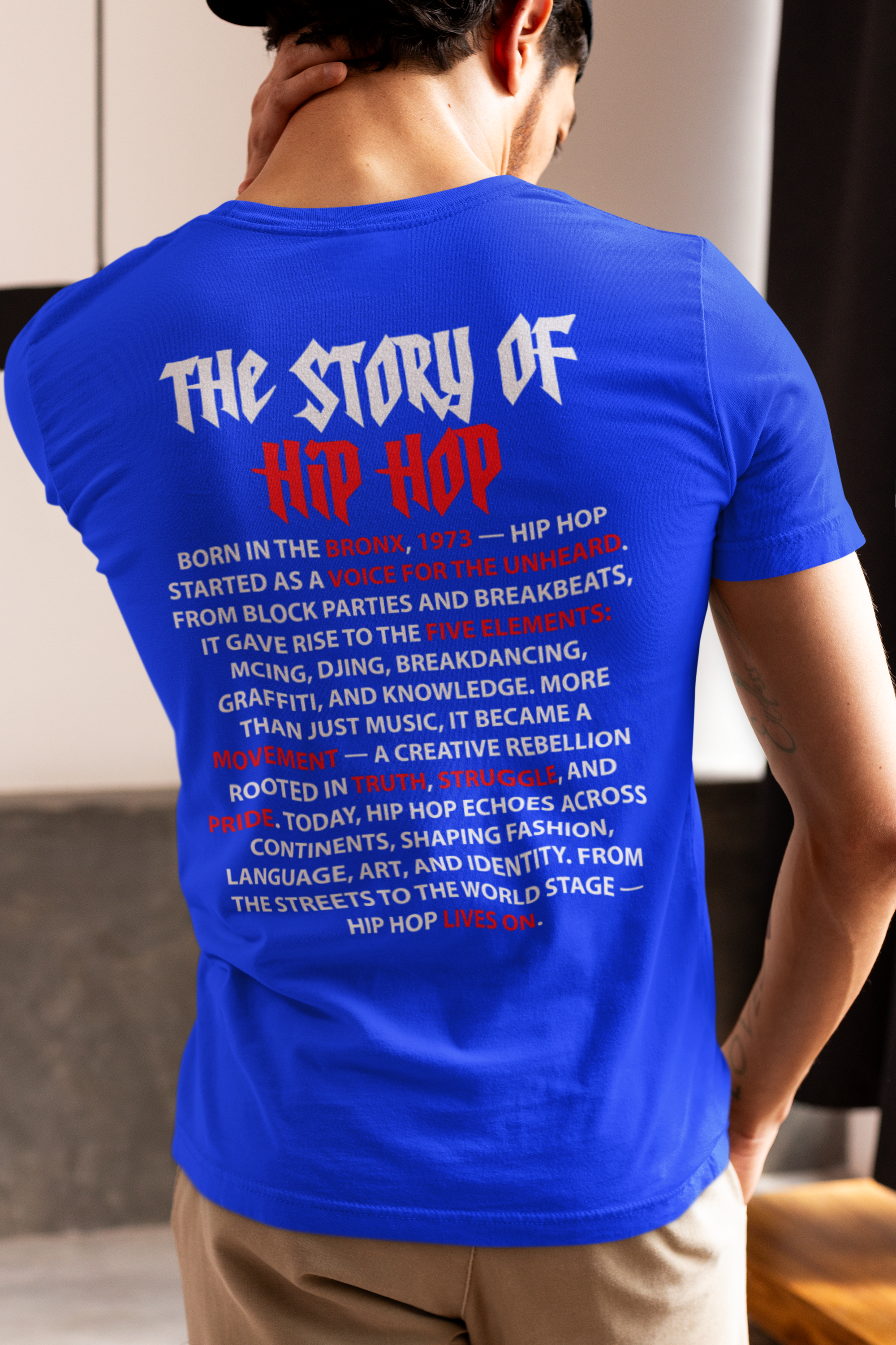 The Story Of Hip Hop - T-Shirt (Front & Back Print) - 5 Colors
