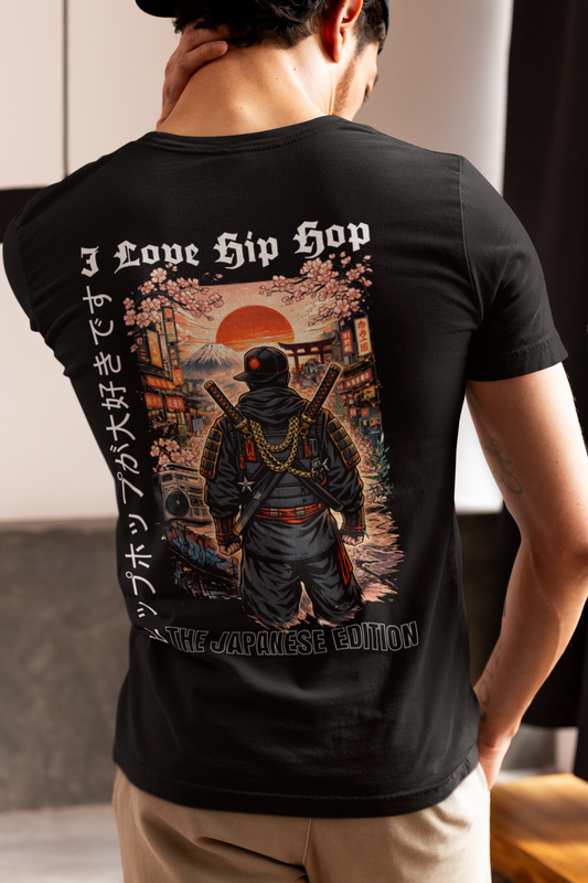 I Love Hip Hop The Japanese Edition - Back Print T-Shirt