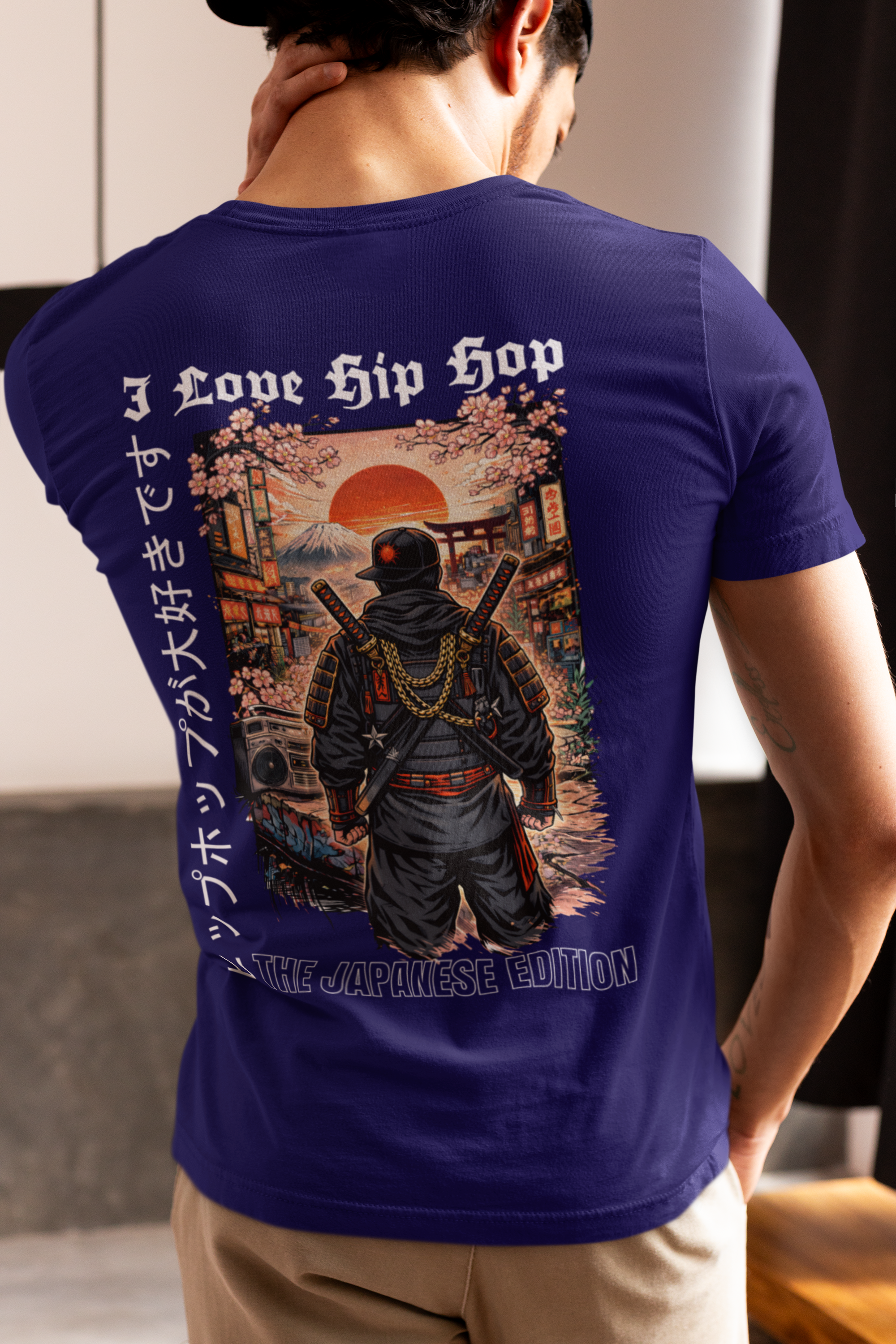 I Love Hip Hop The Japanese Edition - Back Print T-Shirt